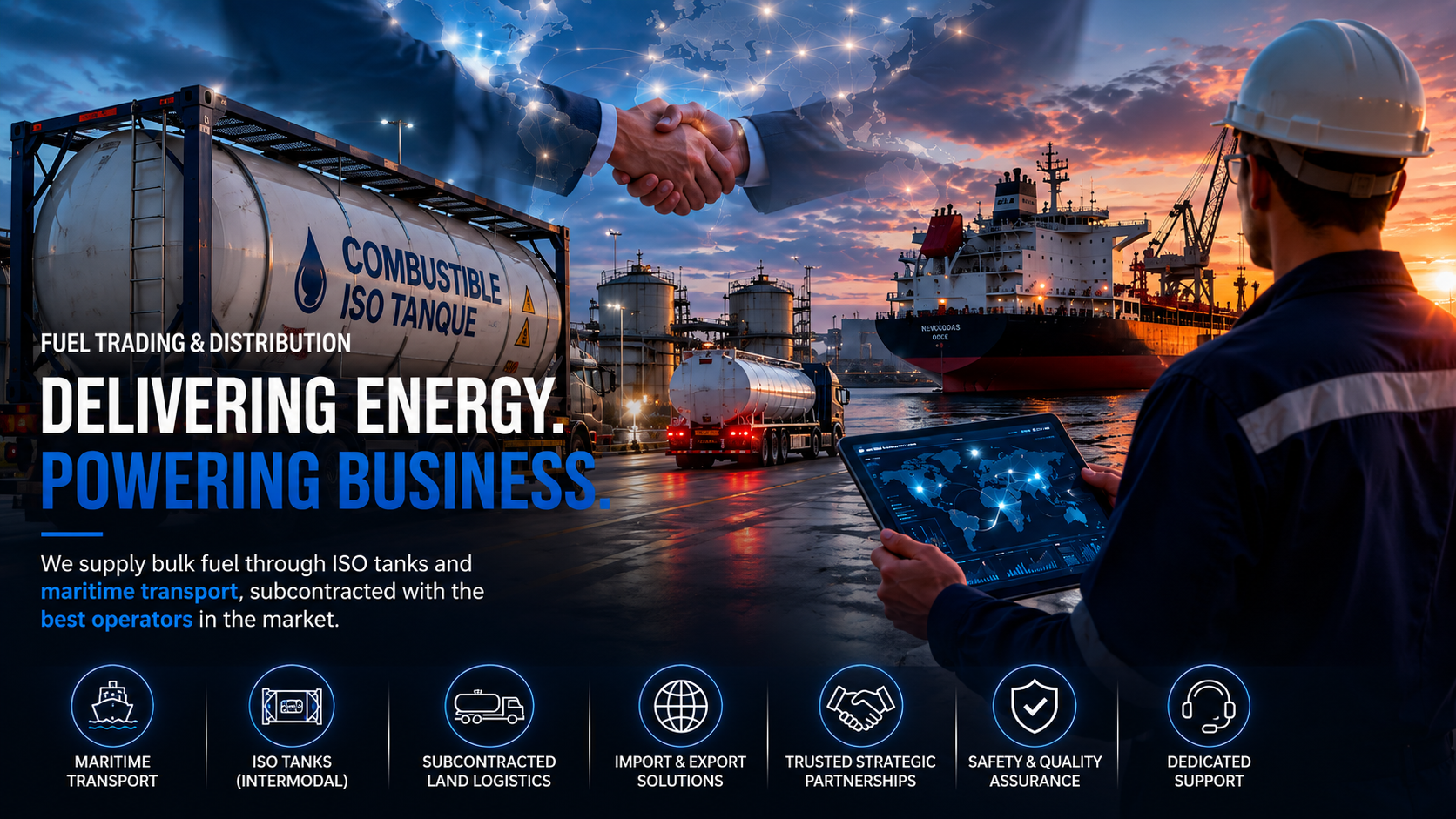 Fuel trading and distribution banner